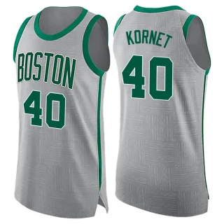 Men's Luke Kornet Boston Celtics Gray Swingman Jersey - City Edition