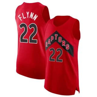 Men's Malachi Flynn Toronto Raptors Red Authentic 2020/21 Jersey - Icon Edition