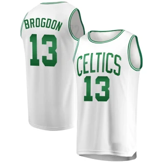Men's Malcolm Brogdon Boston Celtics White Fast Break Jersey - Association Edition