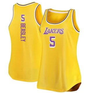 Men's Malik Beasley Los Angeles Lakers Gold Authentic 2020/21 Jersey - Icon Edition