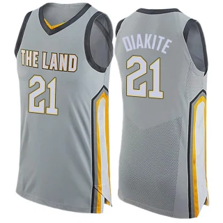 Men's Mamadi Diakite Cleveland Cavaliers Gray Swingman Jersey - City Edition