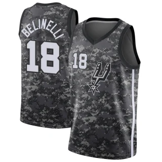 Men's Marco Belinelli San Antonio Spurs Black Swingman Jersey - City Edition