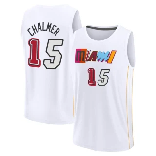 Men's Mario Chalmer Miami Heat White Fast Break 2022/23 City Edition Jersey