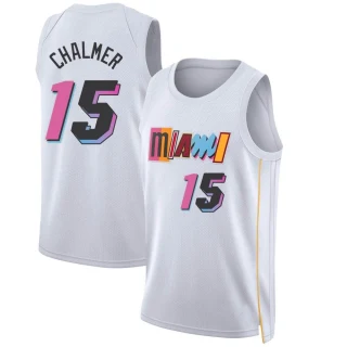 Men's Mario Chalmer Miami Heat White Swingman 2022/23 City Edition Jersey