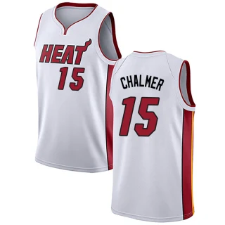 Men's Mario Chalmer Miami Heat White Swingman Jersey - Association Edition