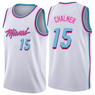 Men's Mario Chalmer Miami Heat White Swingman Jersey - City Edition