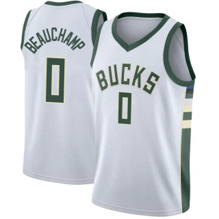 Men's MarJon Beauchamp Milwaukee Bucks White Swingman Jersey - Association Edition