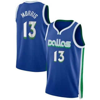Men's Markieff Morris Dallas Mavericks Blue Swingman 2022/23 City Edition Jersey