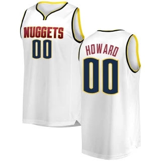 Men's Markus Howard Denver Nuggets White Fast Break 2018/19 Jersey - Association Edition