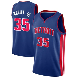 Men's Marvin Bagley III Detroit Pistons Blue Swingman Jersey - Icon Edition