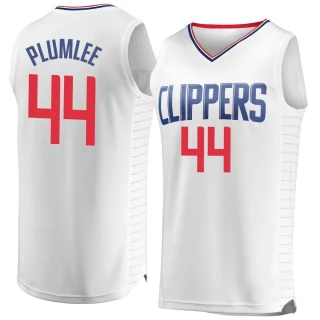 Men's Mason Plumlee Los Angeles Clippers White Fast Break Jersey - Association Edition