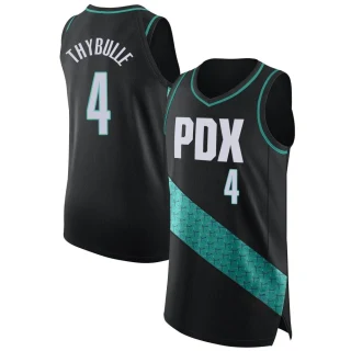 Men's Matisse Thybulle Portland Trail Blazers Black Authentic 2022/23 City Edition Jersey