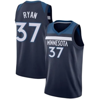 Men's Matt Ryan Minnesota Timberwolves Navy Swingman Jersey - Icon Edition