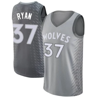 Men's Matt Ryan Minnesota Timberwolves Swingman Silver Jersey - City Edition