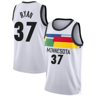 Men's Matt Ryan Minnesota Timberwolves White Swingman 2022/23 City Edition Jersey