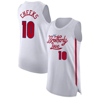 Men's Maurice Cheeks Philadelphia 76ers White Authentic 2022/23 City Edition Jersey