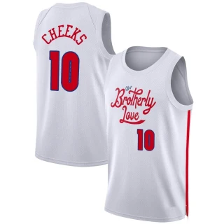 Men's Maurice Cheeks Philadelphia 76ers White Swingman 2022/23 City Edition Jersey