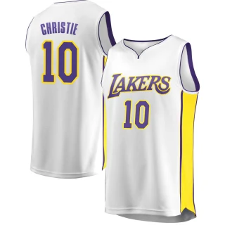 Men's Max Christie Los Angeles Lakers White Fast Break Jersey - Association Edition