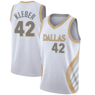 Men's Maxi Kleber Dallas Mavericks White Swingman 2020/21 Jersey - City Edition