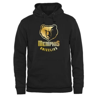 Men's Memphis Grizzlies Gold Collection Pullover Hoodie - Black
