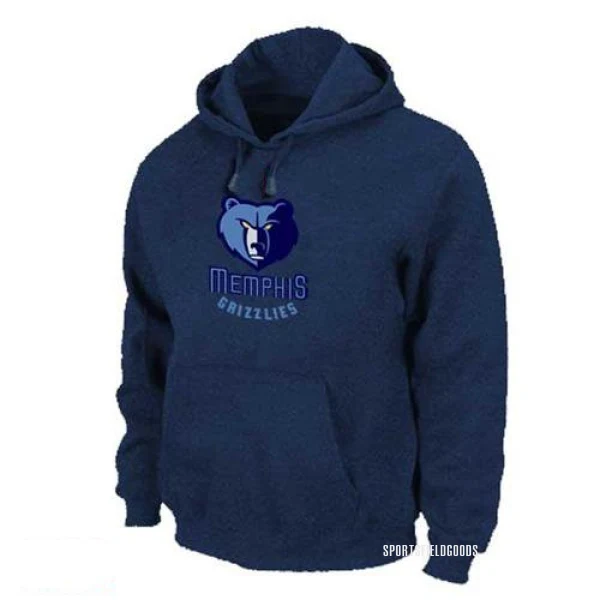 Men's Memphis Grizzlies Navy Pullover Hoodie -