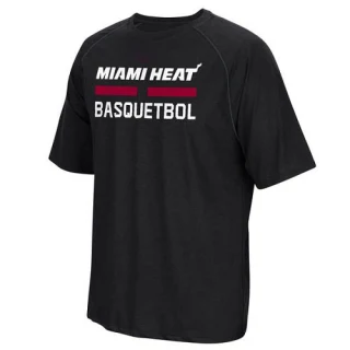 Men's Miami Heat Black Noches Ene-Be-A Practicewear Performance T-Shirt -