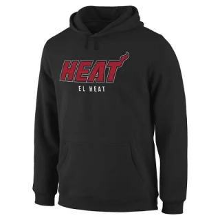 Men's Miami Heat Black Noches Enebea Pullover Hoodie -