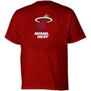 Men's Miami Heat Red Full Primary Logo T-Shirt -