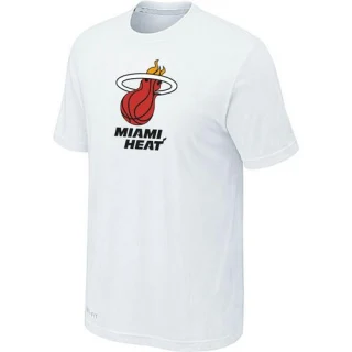 Men's Miami Heat White Big & Tall Primary Logo T-Shirt -