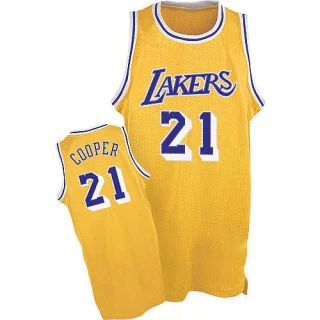 Men's Michael Cooper Los Angeles Lakers Gold Authentic Throwback Jersey