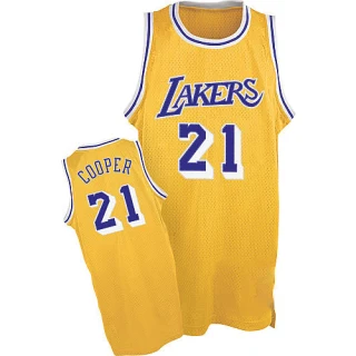 Men's Michael Cooper Los Angeles Lakers Gold Swingman Throwback Jersey