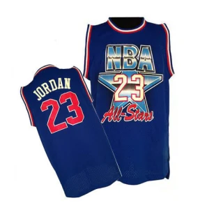 Men's Michael Jordan Chicago Bulls Blue Authentic 1992 All Star Throwback Jersey