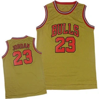 Men's Michael Jordan Chicago Bulls Gold Swingman 1997 Throwback Classic Jersey