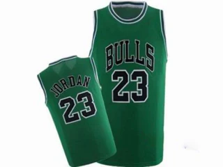 Men's Michael Jordan Chicago Bulls Green Authentic Throwback Jersey