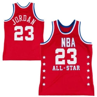 Men's Michael Jordan Chicago Bulls Red Authentic 1992 All Star Throwback Jersey