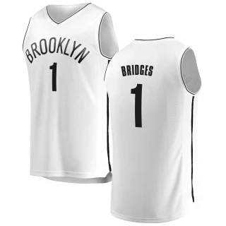 Men's Mikal Bridges Brooklyn Nets White Fast Break Jersey - Association Edition