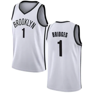 Men's Mikal Bridges Brooklyn Nets White Swingman Jersey - Association Edition