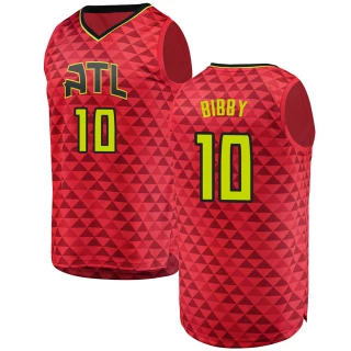 Men's Mike Bibby Atlanta Hawks Red Fast Break Jersey - Statement Edition