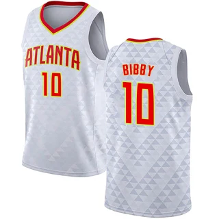 Men's Mike Bibby Atlanta Hawks White Swingman Jersey - Association Edition