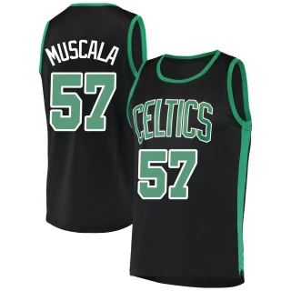 Men's Mike Muscala Boston Celtics Black Fast Break Jersey - Statement Edition
