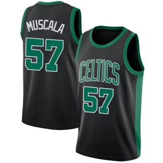 Men's Mike Muscala Boston Celtics Black Swingman Jersey - Statement Edition