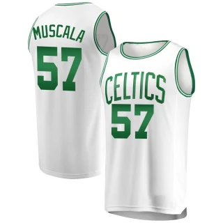 Men's Mike Muscala Boston Celtics White Fast Break Jersey - Association Edition