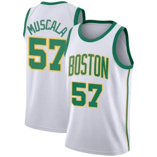 Men's Mike Muscala Boston Celtics White Swingman 2018/19 Jersey - City Edition