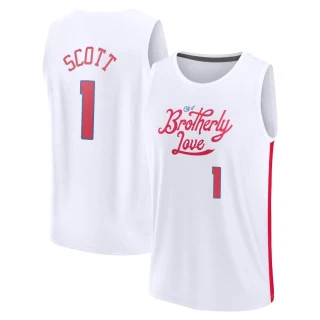 Men's Mike Scott Philadelphia 76ers White Fast Break 2022/23 City Edition Jersey