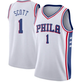 Men's Mike Scott Philadelphia 76ers White Swingman Jersey - Association Edition