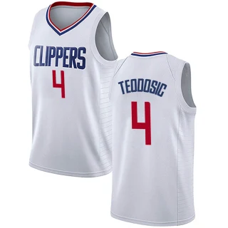 Men's Milos Teodosic Los Angeles Clippers White Swingman Jersey - Association Edition