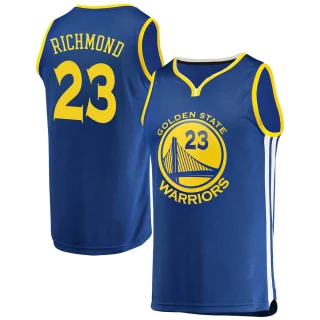 Men's Mitch Richmond Golden State Warriors Gold Fast Break Royal Jersey - Icon Edition