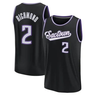 Men's Mitch Richmond Sacramento Kings Black Fast Break 2021/22 Replica City Edition Jersey