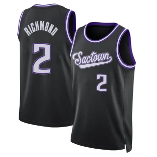 Men's Mitch Richmond Sacramento Kings Black Swingman 2021/22 Icon Edition Jersey
