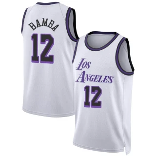 Men's Mo Bamba Los Angeles Lakers White Swingman 2022/23 City Edition Jersey
